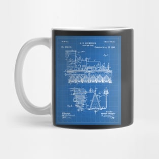 Brewing Beer Patent - Beer Art - Blueprint Mug